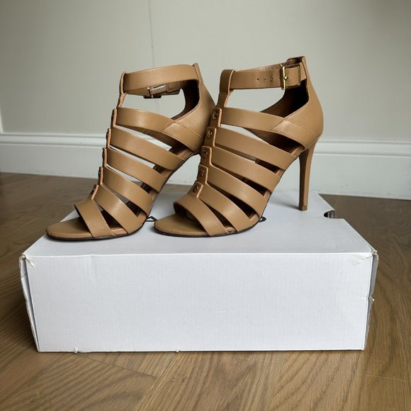 Tan Heels, Light Brown Stilettos - Picture 2 of 9